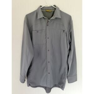 Cabela's Men Long‎ Sleeve Active Button Up Medium Lightweight Breathable #8/17